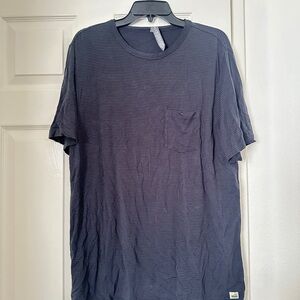 Men’s T-shirt Striped Black Large